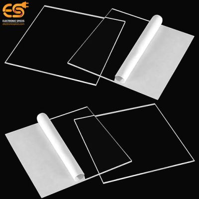 10mm Square Shape Transparent Clear Acrylic Sheet (18 x 18inch)