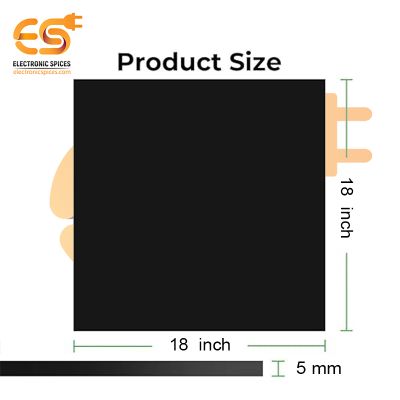 5mm Square Shape Black Color Acrylic Sheet (18 x 18inch)
