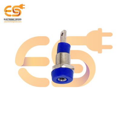 2mm 5A Female Socket Banana Connector Jack Panel (Blue Color)