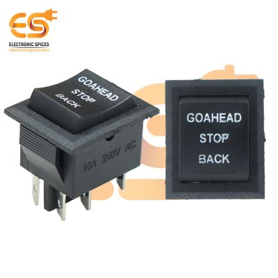 16A 250V AC ON-OFF-ON DPDT 6 Pin Momentary Power Rocker Switch Pack of 5