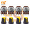 Combo of 1M 3 Pin Round Shaft Rotary Potentiometer Volume Pot 1M with Knob (Pack of 4)