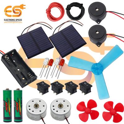 Combo of Double Solar Power Kit - DIY Solar Energy Experiments kit for School Science Sunlight Hobby Projects