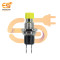 6mm 6A 110V Momentary Push to On Button Horn Switch Yellow Color Pack of 5