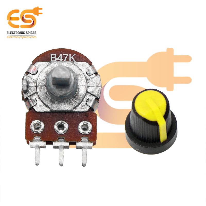 Buy Save on 47K Pin Dual Potentiometer Volume Pot 47K with Knob