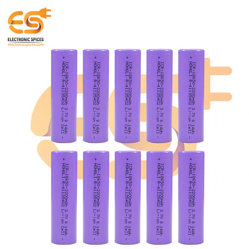 Buy 2200mAh 3.6V 18650 Li-ion lithium rechargeable cell battery