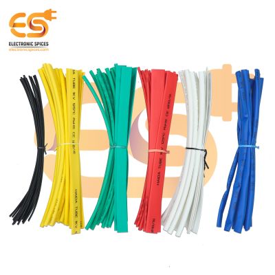 Combo of Multicolor Polyolefin Heat Shrink Tubes (1mm to12mm, 100 Pcs) for Wire Insulation & Cable Repair
