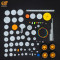 Combo of 82 Pcs Plastic Gear Set Rack Pulley Belt Worm Single Double DIY Gear Assortment Accessories Set for DIY Toy Car Robot