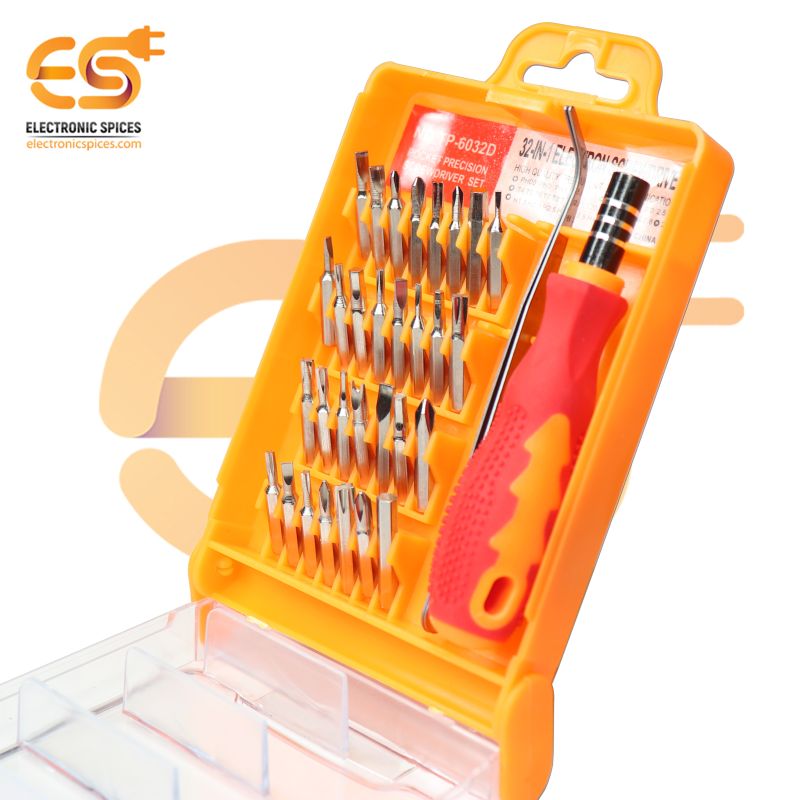 Combo of JK-6032 32 in 1 Multifunction Screwdriver Tool Kit Set with 150B  Stainless Steel Wire Cutter