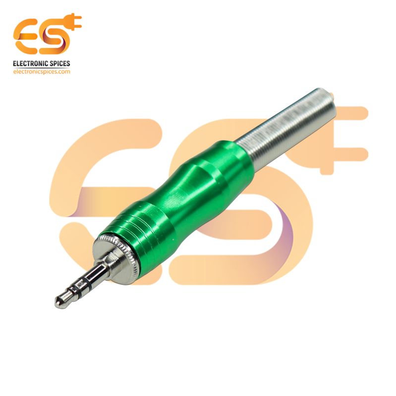 3.5mm TRS 3-Pole Metal Audio Jack Connector with Spring (Pack of 10 ...